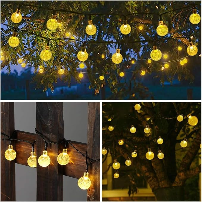 Toodour Solar String Lights Outdoor Waterproof, 56ft 100 LED Globe String Light - Image 2