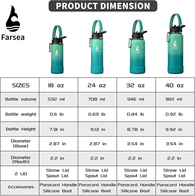 Farsea Insulated Water Bottle - Image 3