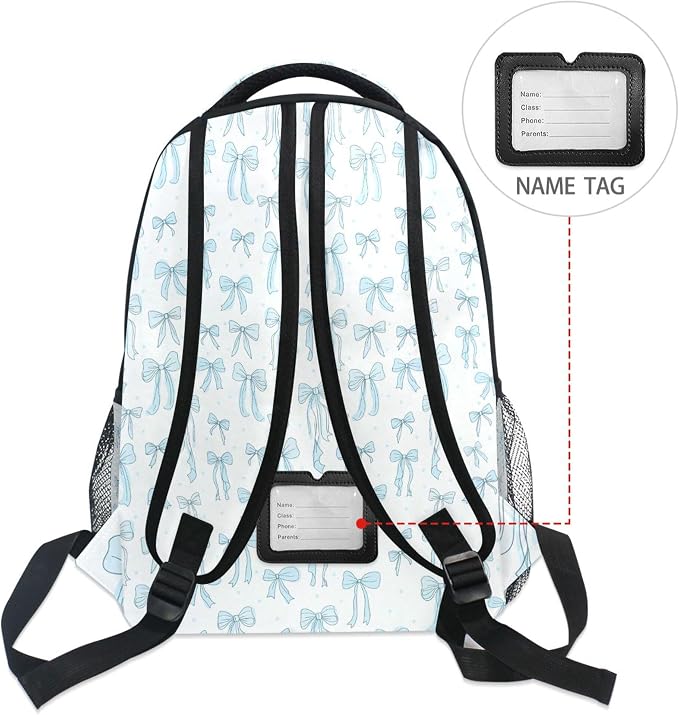 Wamika Coastal Anchor Kids Backpack Nautical Theme Starfish Shell Ocean School - Image 6