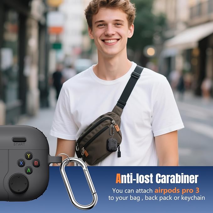 Getino Game Case for AirPods Pro 3 Case 2025, Shockproof Silicone Cover for - Image 7