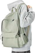 BJLFS Green School Backpack for Girls Water Resistant High School Book Bag by BJLFS