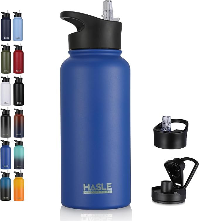 HASLE OUTFITTERS 32 oz Insulated Water Bottle Stainless Steel Double Walled by HASLEOUTFITTERS