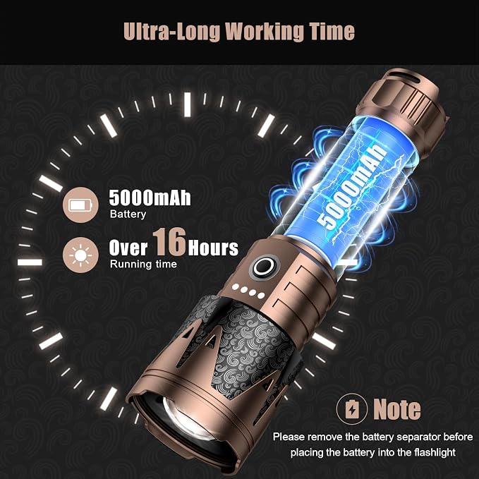 SKYFIRE Rechargeable Flashlight - Image 7
