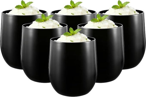 14-ounce Plastic Stemless Wine Glasses, All Purpose Arcylic Glasses by ZAINCA