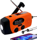 7400mWh Weather Emergency Radio, Portable Solar AM/FM/NOAA Hand Crank Radio by iRonsnowOfficial