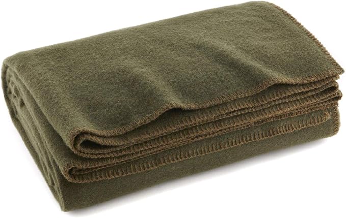 Olive Drab Green Warm Fire Retardant Blanket by EverReadyFirstAid