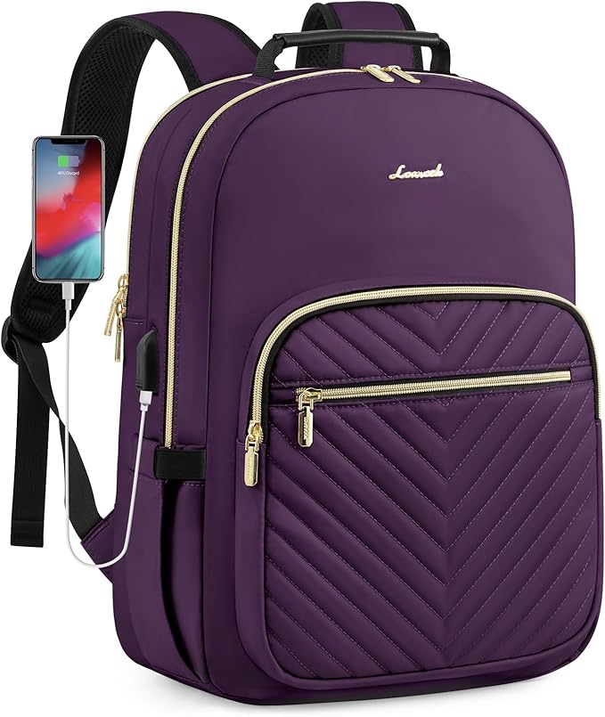 LOVEVOOK Laptop Backpack Purse for Women, Work Travel Computer Bags, College by LOVEVOOK