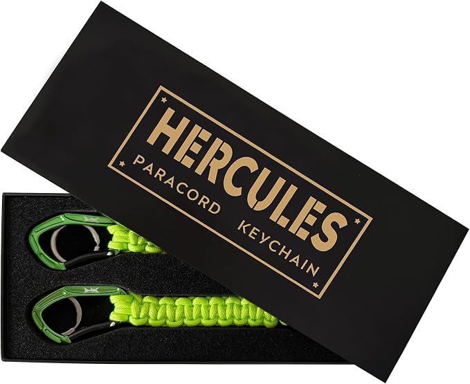 HERCULES Paracord Keychain Set – 2 Pack Lanyard Rope by HERCULES
