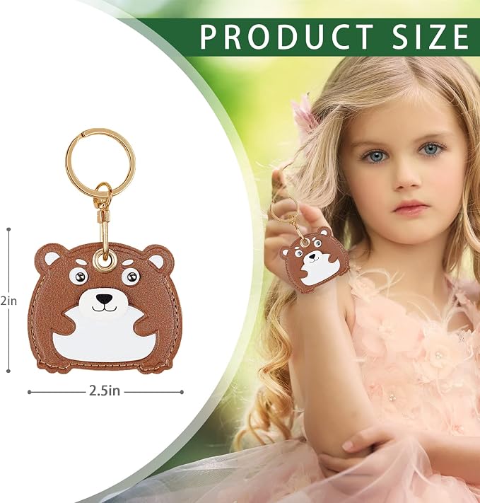 Leather Keychain Case Holder Compatible - Image 2