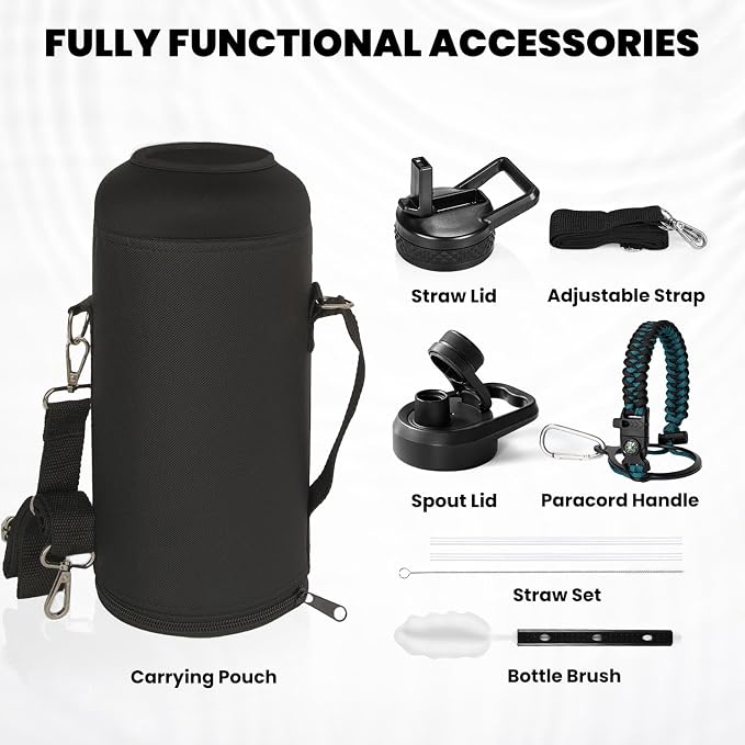 RAYMYLO Insulated Water Bottle 87 oz, Triple Wall Vacuum Stainless Steel - Image 6