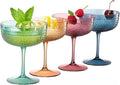 Khen Muted Hobnail Coupes Vintage Textured Pastel Style Cocktail Martini by Khen