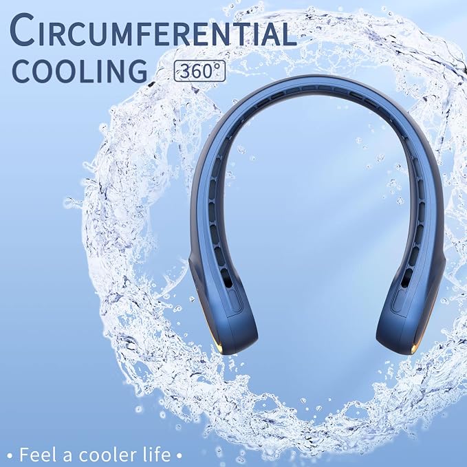FrSara Neck Fan, Portable Personal Fan Strong Wind, Air Volume, 360° Cooling - Image 5
