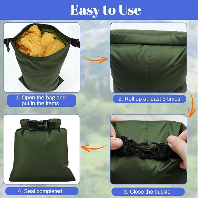 6Pack Waterproof Dry Bags, lightweight outdoor dry bags - Image 5