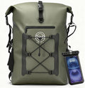 STOVER 5/10/25/30/40/55L Waterproof Dry Bag- Roll-Top Backpack w/Phone Case- by STOVER