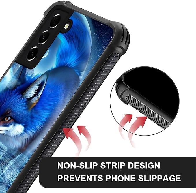 for Samsung Galaxy S21 Plus Case, Snowy Mountain Fox Lake Pattern Graphic - Image 5