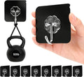 DDMY Heavy Duty Adhesive Hooks for Hanging 50lb Black Wall Hooks by DDMY
