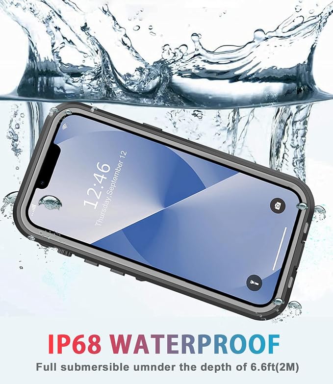 for iPhone 13 Case Waterproof Shockproof Dustproof Full-Body Sturdy - Image 4