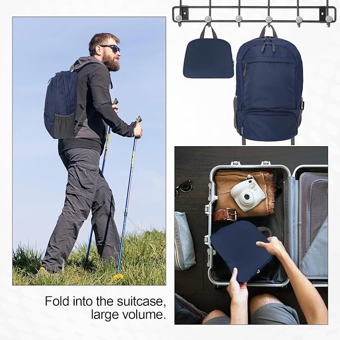 HOLYLUCK 20L lightweight packable Hiking Daypack Foldable Backpack - Image 6