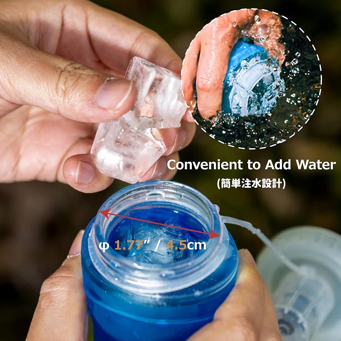 Azarxis TPU Soft Flask Collapsible Water Bottles BPA-Free 250ml 350ml 500ml - Image 4