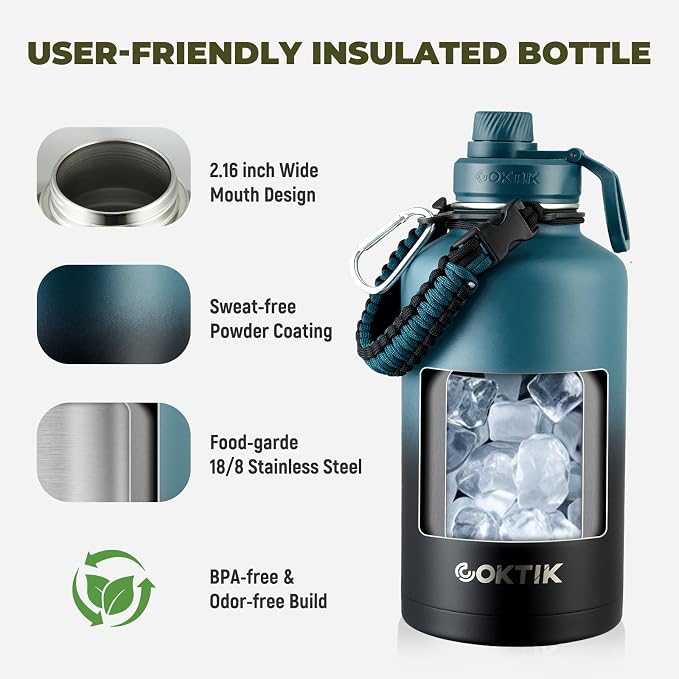 COKTIK 64oz Insulated Water Bottle - Image 2