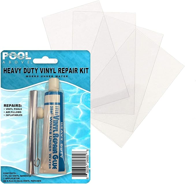 Heavy Duty Vinyl Repair Patch Kit | Vinyl Cement Adhesive Glue and Colored - Image 3