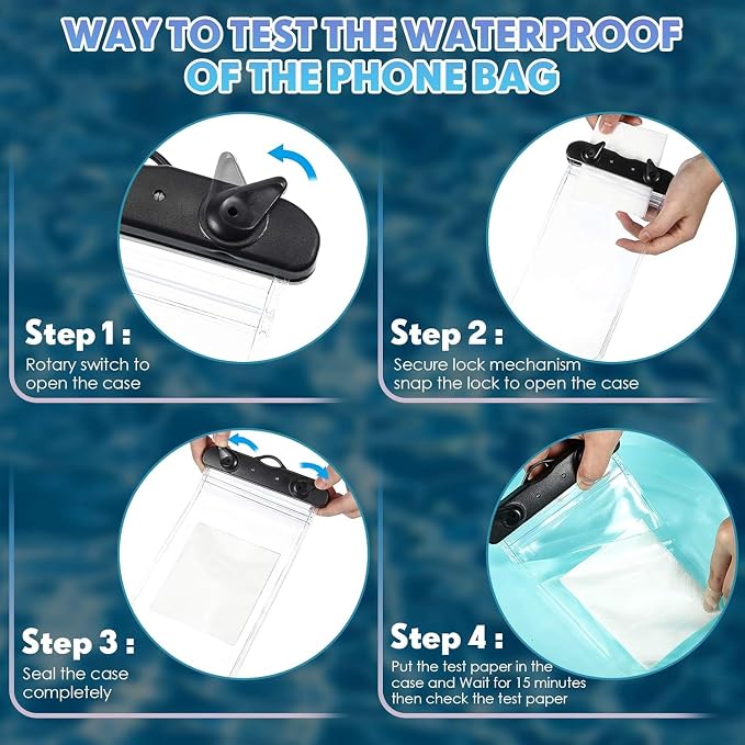 Weewooday 120 Pieces Waterproof Phone Pouch Bulk Universal Multicolor Cellphone - Image 5