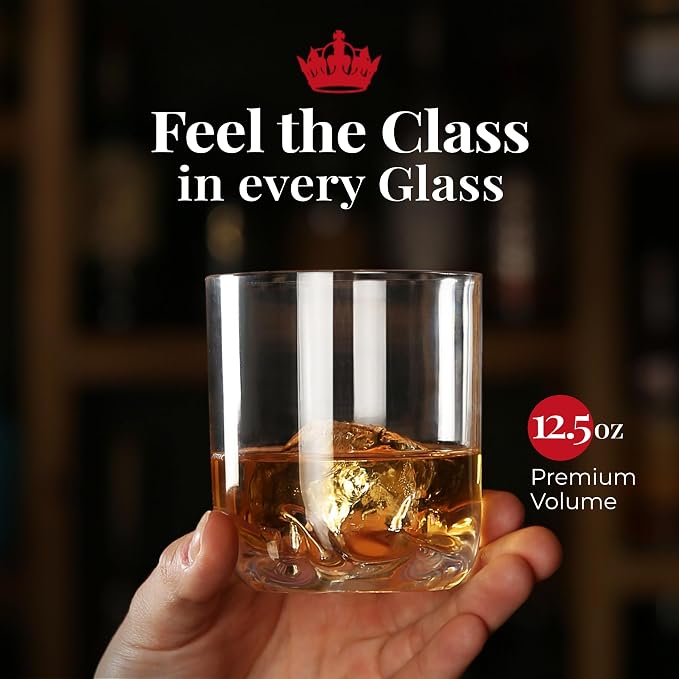 Vivocci Unbreakable Tritan Plastic 12.5 oz Whiskey & Double Old Fashioned Bar - Image 7