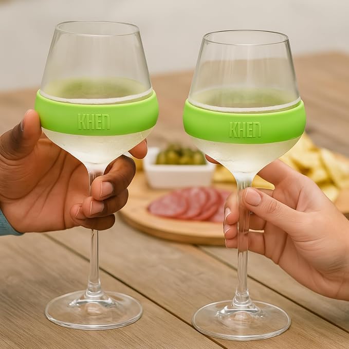 14oz Frozen Cooling Wine Glasses, 2 Set – Keep Drinks Cold Longer, Stemmed - Image 7