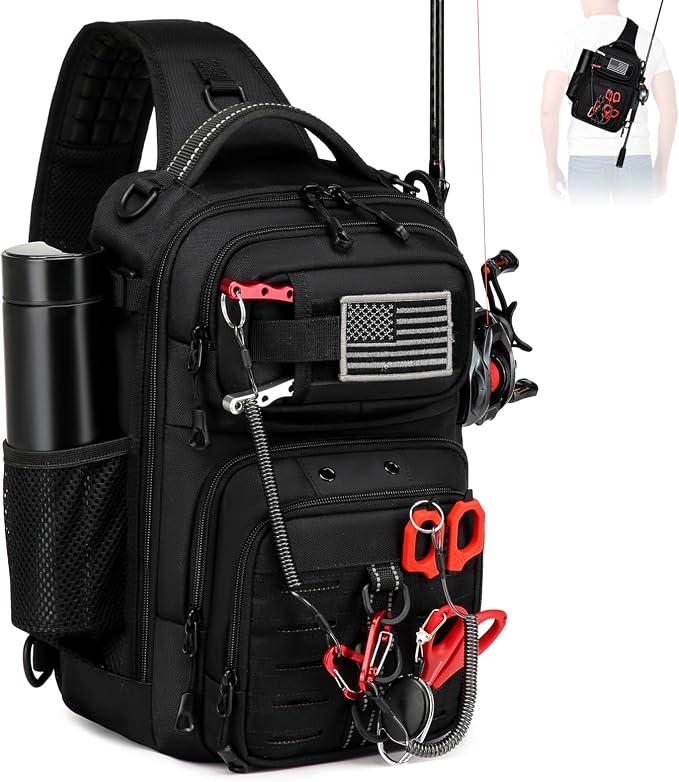 Fishing Sling Bag, Fishing Bag by Unknown
