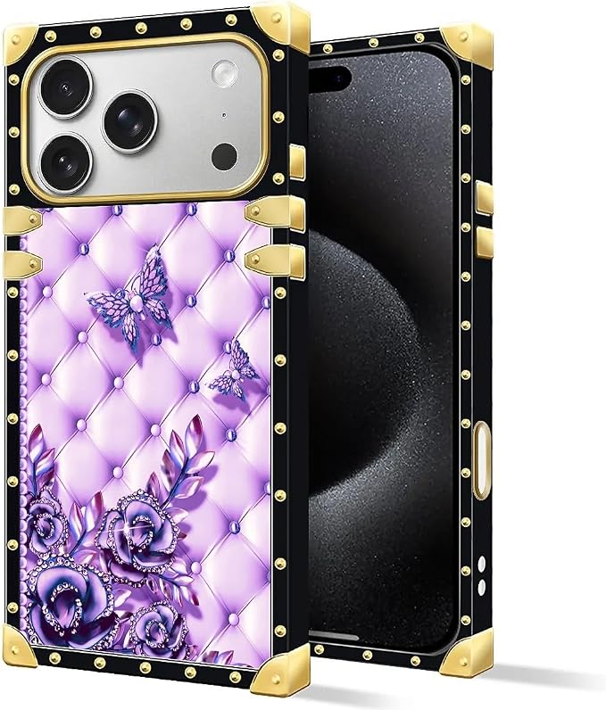 for iPhone 17 Pro Max Case Luxury Golden Decoration - Image 2