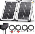 15W Solar Battery Maintainer, Low-Iron Tempered Glass Solar Panel by Callsun