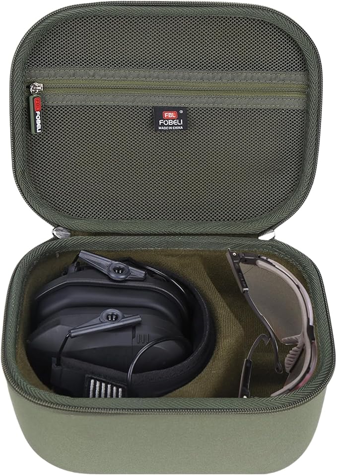 FBLFOBELI Hard Case for Walker's Razor Slim/Howard Leight Shooting Ear by FBLFOBELIHardCarryingCase