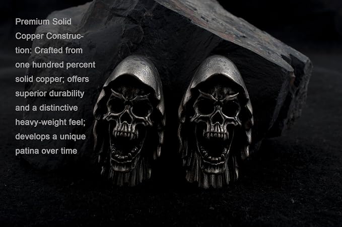 Skull Paracord Beads for DIY Craft Projects Knife Lanyards Keychains Zipper - Image 5