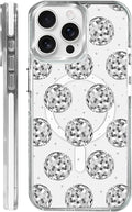 Case for iPhone 14 Pro, Disco Ball Grayish White Phone Case Design，for Women by Toulas