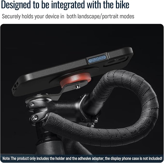 Bike Phone Mount, Mountain Bicycle Stem Cell Phone Holder, Universal Aluminum - Image 3