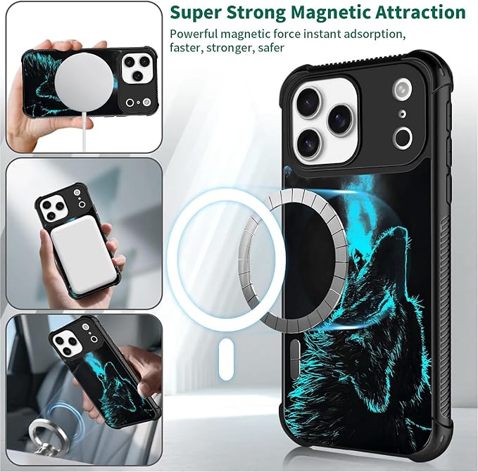 for iPhone 17 Pro Max Case, for MagSafe Graphic Design for Girl Boy Soft - Image 4