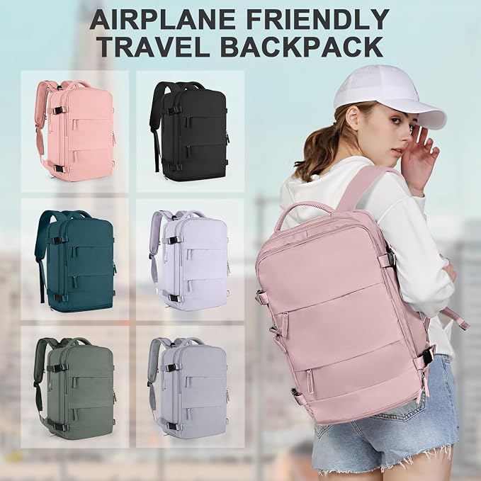 coowoz Travel Backpack For Women Men, Carry On Backpack, Hiking Backpack - Image 8