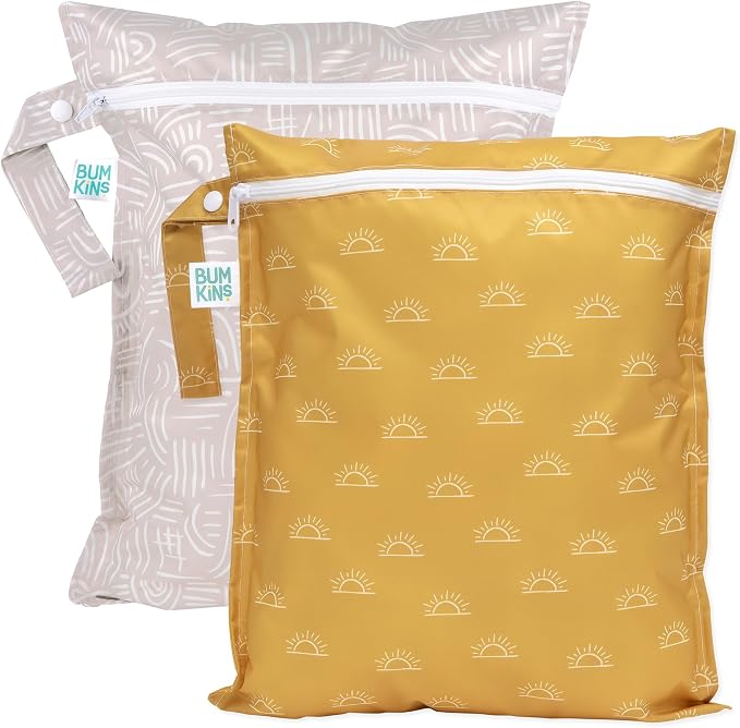 Bumkins - Waterproof Wet Bag - For Baby, Swim Suit, Cloth Diapers, Pump Parts by Bumkins