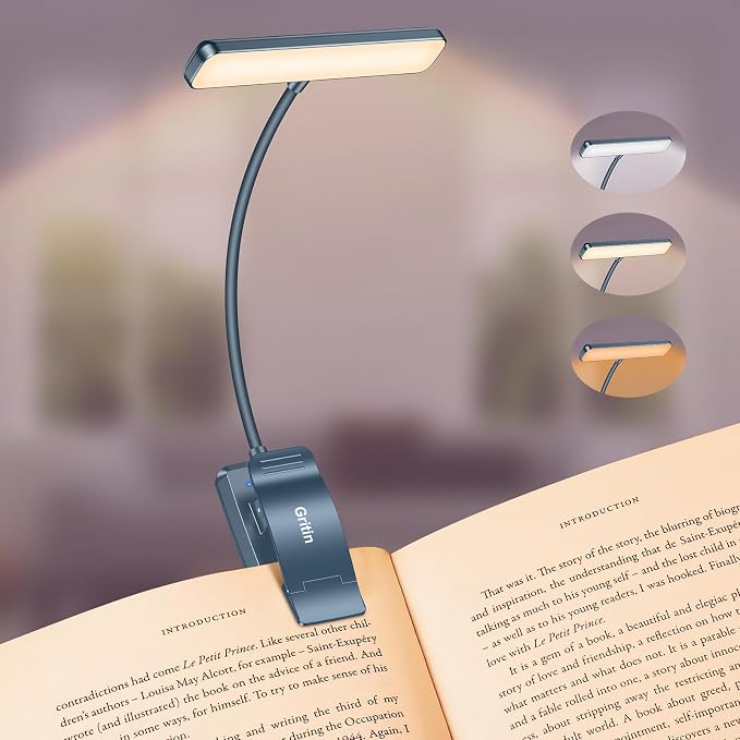 Gritin 19 LED Rechargeable Book Light by Gritin