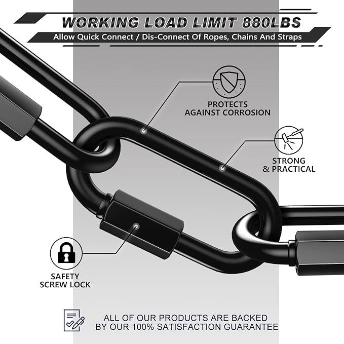 AUTMATCH Carabiner Clips, 4 Pack - Image 5