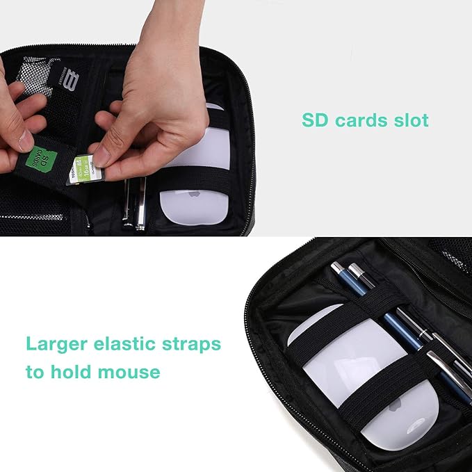 BAGSMART Electronics Organizer Travel Case, Small Cord Bag - Image 4