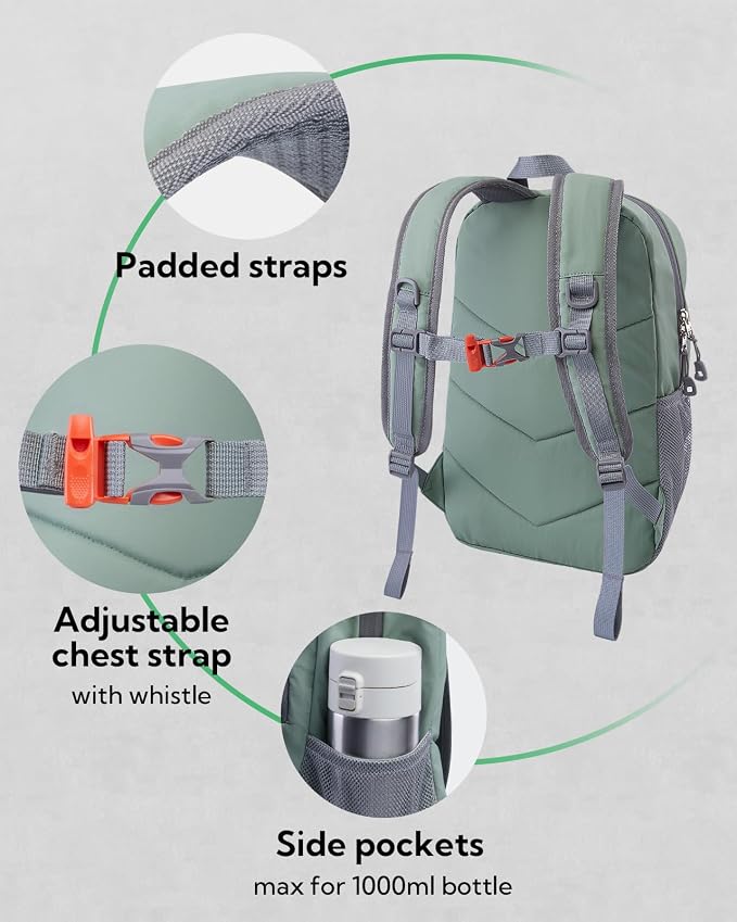 WATERFLY 12L Small Hiking Backpack: Day Pack Lightweight Travel Bag Camping - Image 4