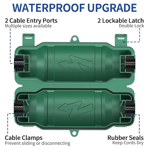 6 Pack Outdoor Extension Cord Safety Cover - Image 3