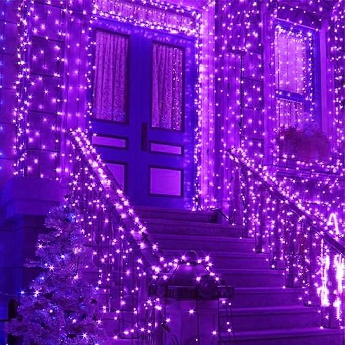 YIQU Purple 82FT 200 LED Extendable Halloween Lights - Image 6