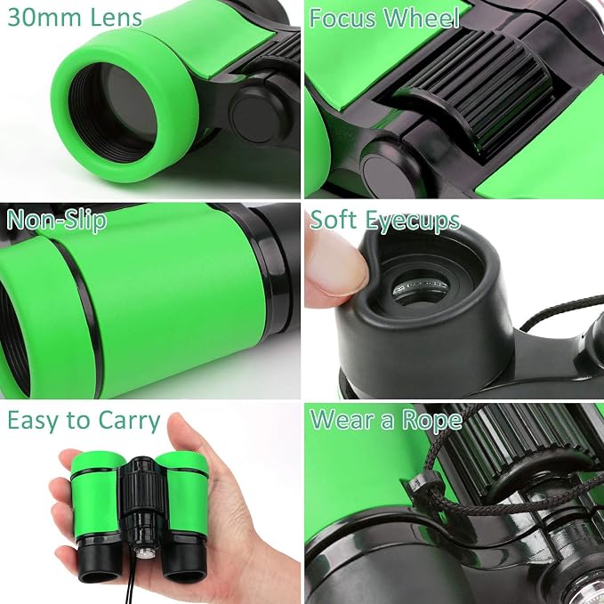 Scotamalone Kids Binoculars Shock Proof Toy Binoculars Set - Image 2