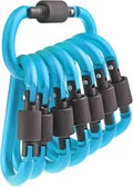 10 Pack Aluminum D Ring Key Rings Hiking Clips Locking Carabiner by IEBUOBO