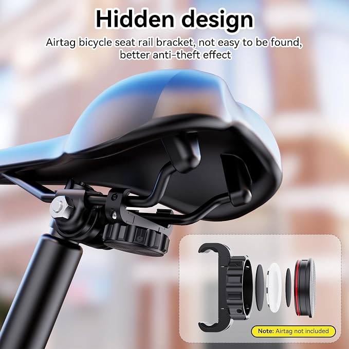 DDJ for AirTag Bike Mount Hidden Under Seat - Image 3