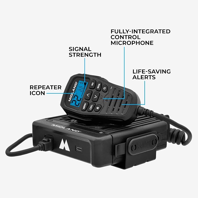Midland MXT575 GMRS Mobile Radio, Two-Way Radio - Image 3