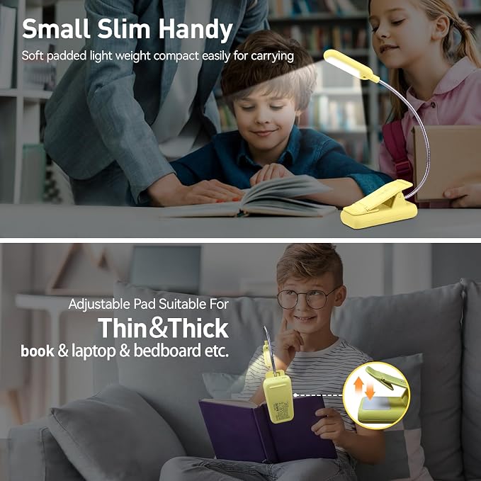 VAVOFO Rechargeable Book Light for Reading in Bed Kids, 7 LED Reading Light - Image 4