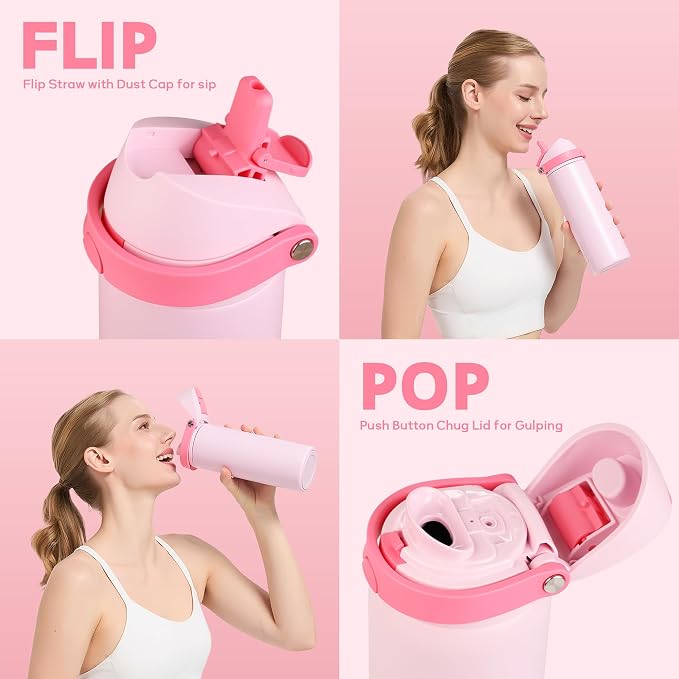24 oz Insulated Water Bottle - Image 2